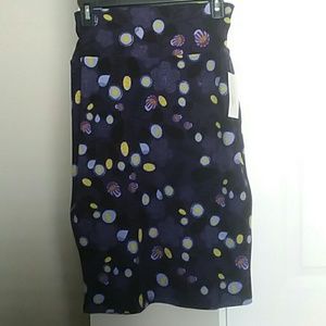 Lularoe Purple Floral Cassie